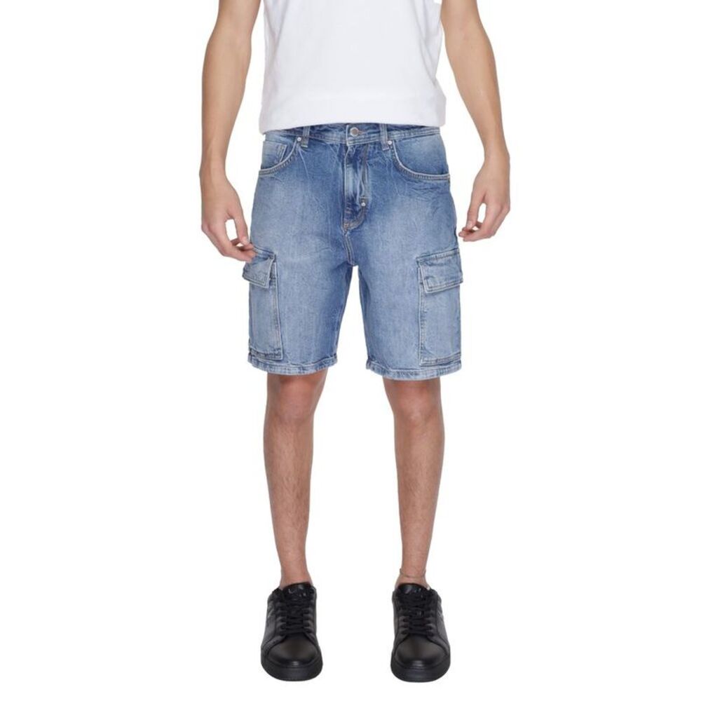 Antony Morato Blue Cotton Bermuda Men's Shorts